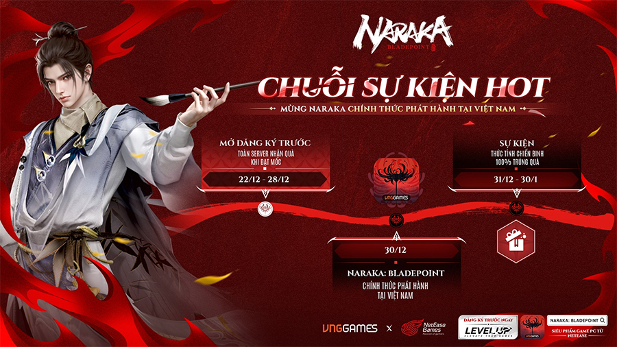 NARAKA: Bladepoint chính thức ra mắt được phát hành tại Việt Nam vào 30/12 naraka sk