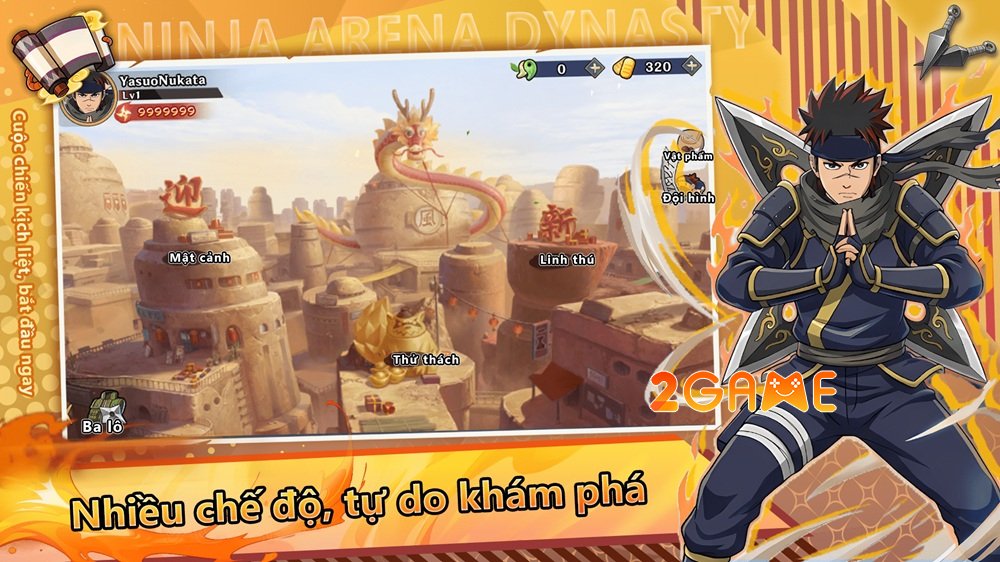 Ninja Arena Dynasty – Tham gia những trận đấu đối kháng hành động màn hình ngang đầy mê hoặc ninjaarenadynasty 5