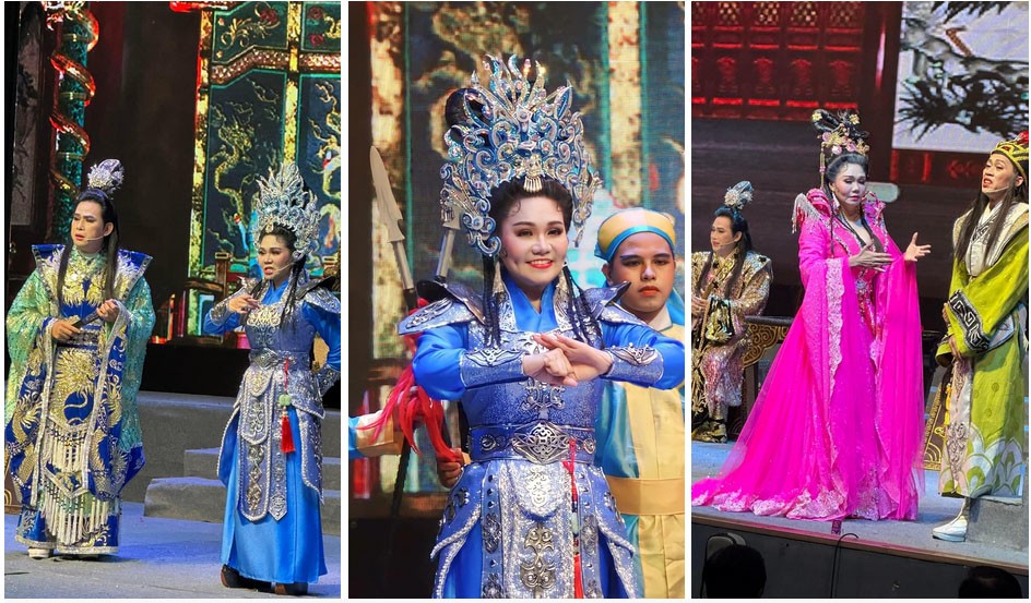 Các vai diễn trên sân khấu của NSƯT Ngọc Huyền. Ảnh: FBNV