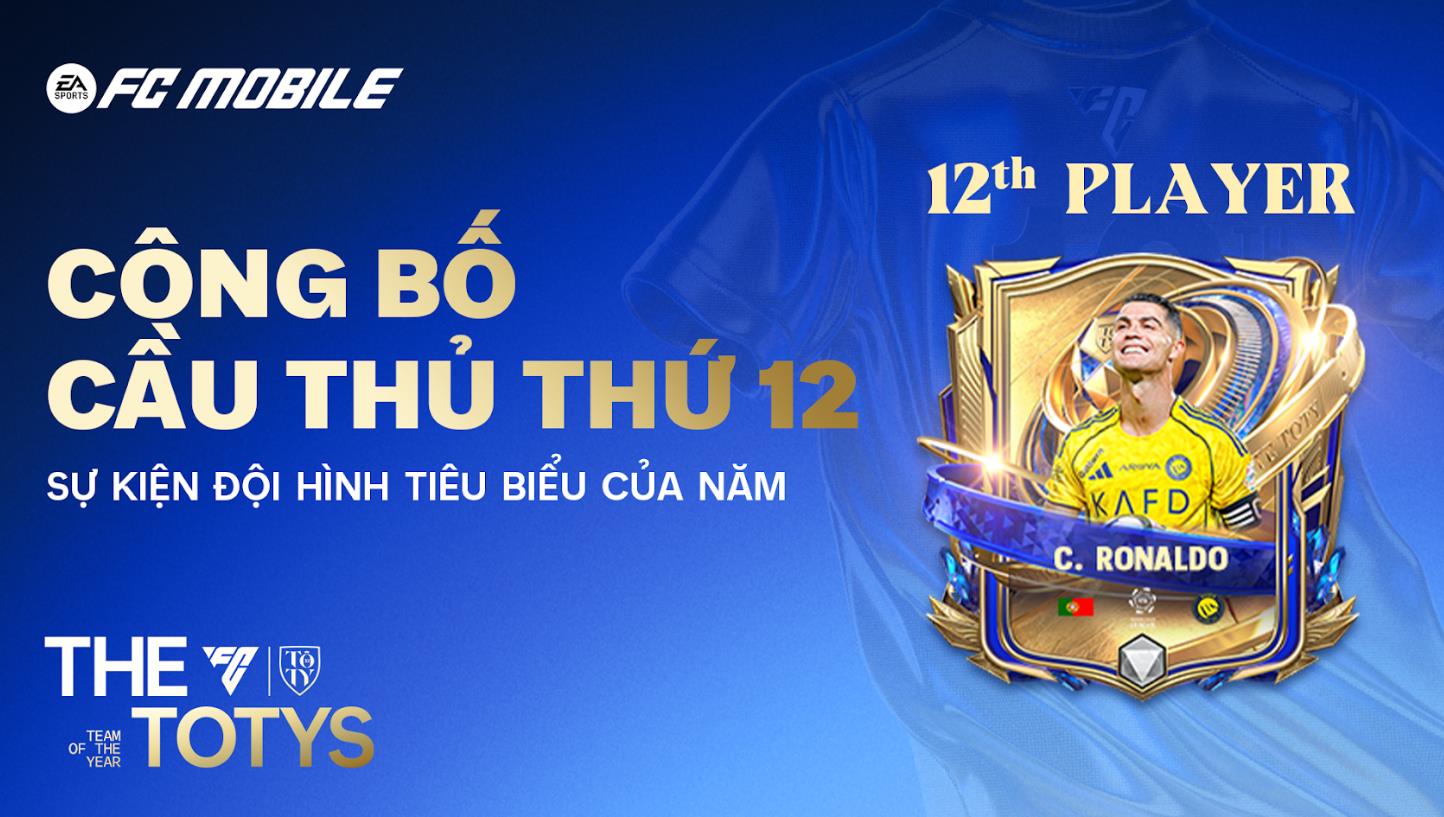 Sự kiện đội hình tiêu biểu: Cristiano Ronaldo chính thức