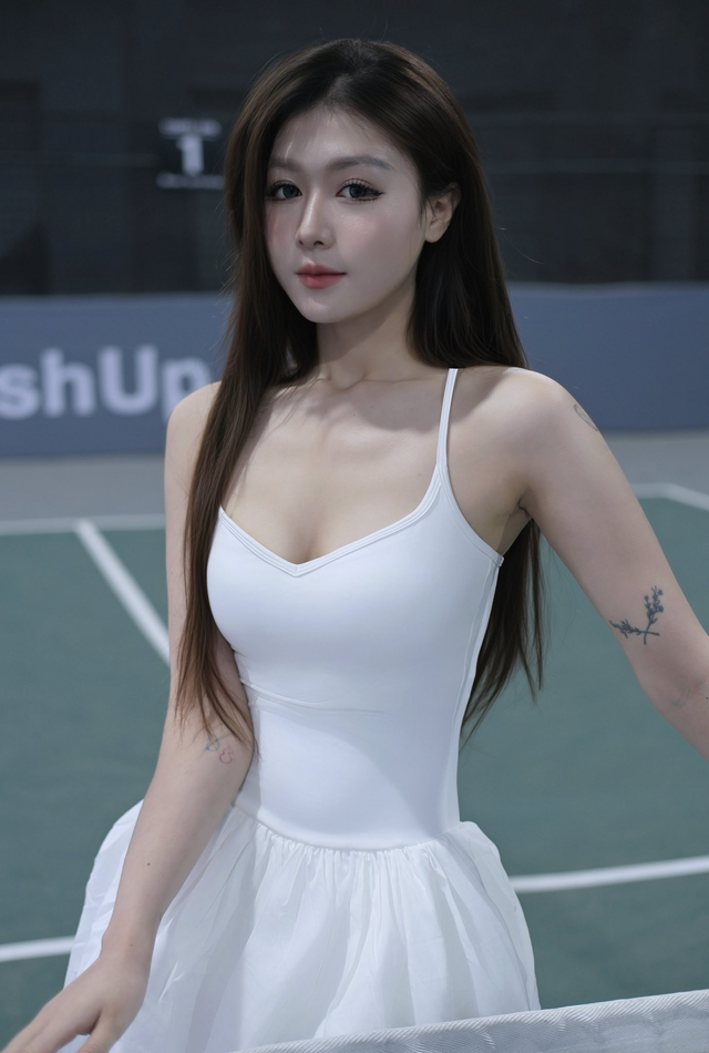 Khoe sắc trên sân Pickleball, hot girl khiến người xem