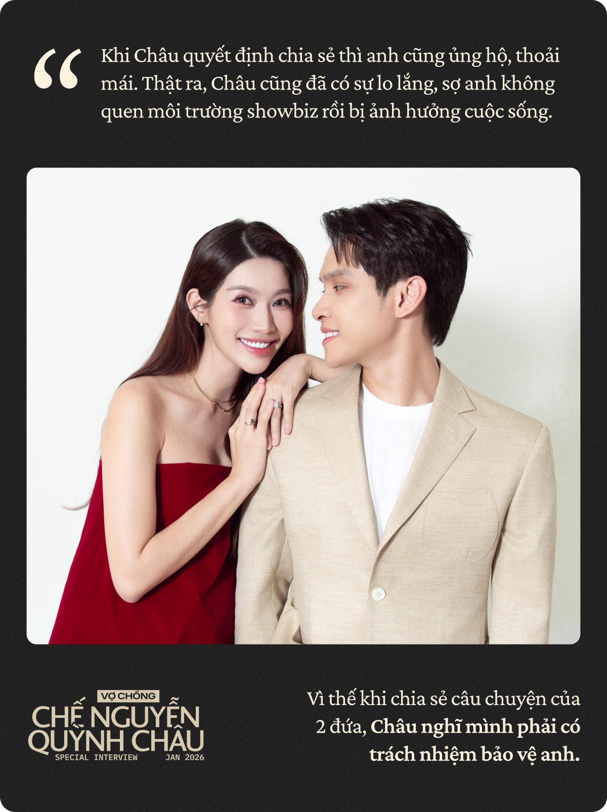 Đầu năm gặp vợ chồng Chế Nguyễn Quỳnh Châu: