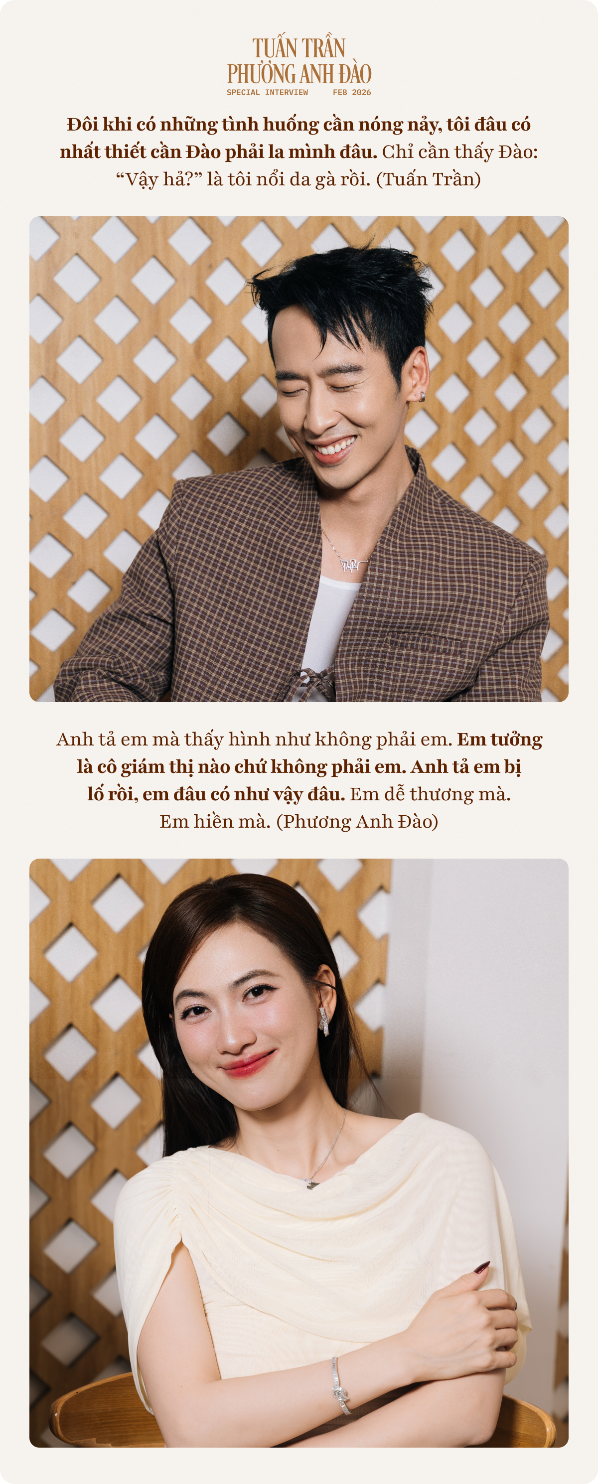 Tuấn Trần: Tôi gia trưởng thật nhưng luôn để ý phản ứng của Phương Anh Đào, chỉ cần cô ấy nói “Vậy hả?” là tôi nổi da gà- Ảnh 9.