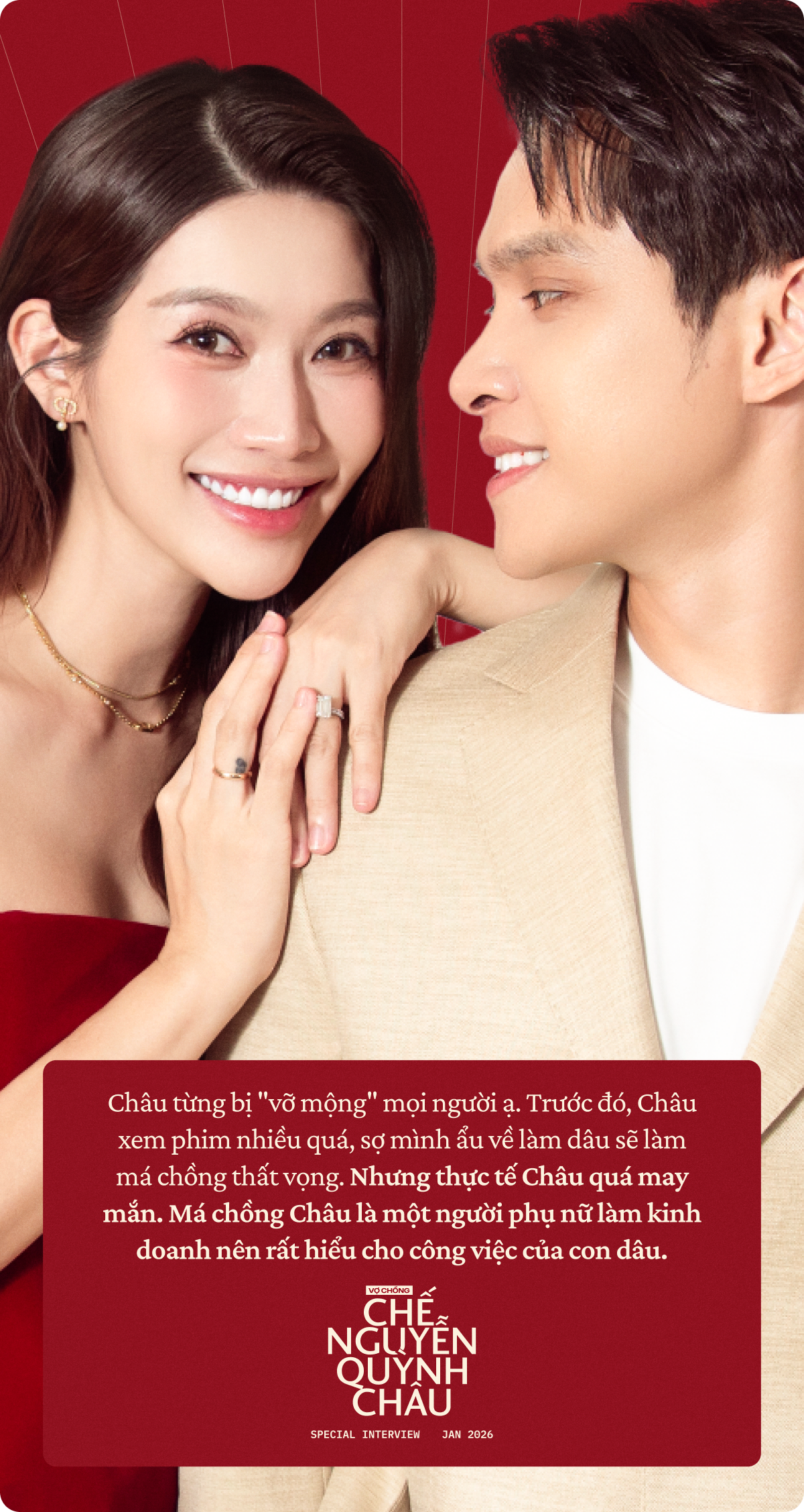 Đầu năm gặp vợ chồng Chế Nguyễn Quỳnh Châu: