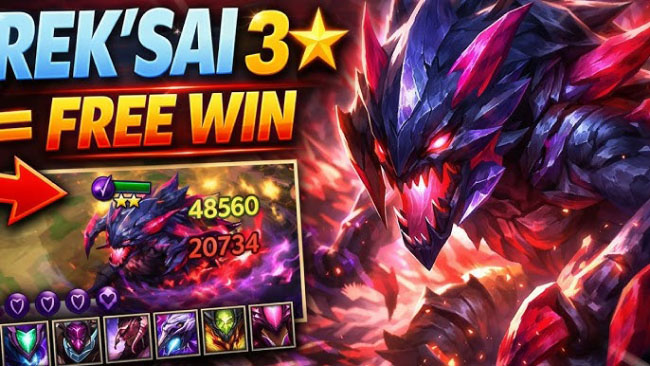 ĐTCL 16.1c: Hướng dẫn đội hình Rek’Sai reroll anti meta mới reksai reroll thumb
