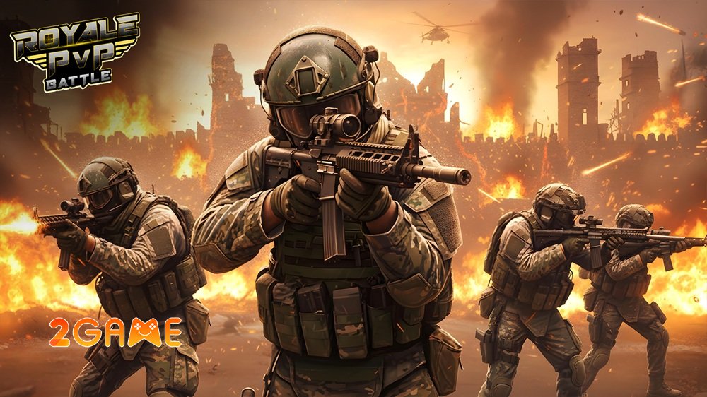 Royale PVP Gun shooting Battle – Để tiếng súng dẫn lối vào đấu trường cướp đoạt và thống trị royalepvpgunshootingbattle 3