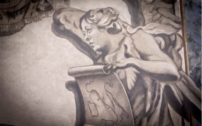 Tranh cãi bùng lên quanh bích họa thiên thần giống Thủ tướng Ý- Ảnh 1.