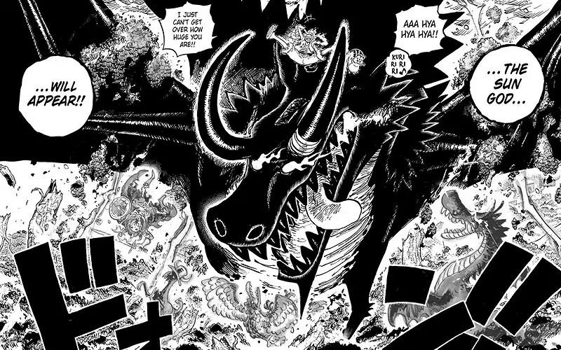 Luffy Gear 5 tung chiêu thức mới cực ngầu trong One Piece chương 1175- Ảnh 2.