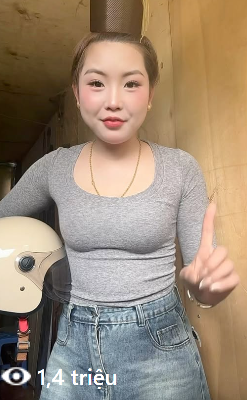Tiết lộ cách đội mũ bảo hiểm, cô gái xinh đẹp thu về gần 1,5 triệu view- Ảnh 1.