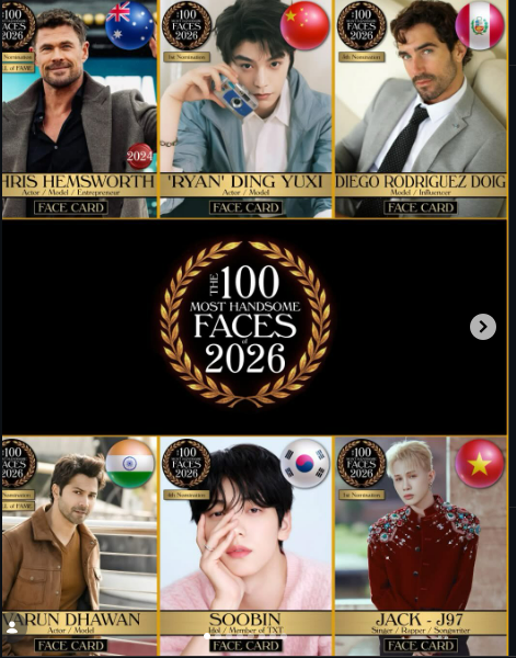 Jack lọt đề cử 100 gương mặt đẹp nhất thế giới 2026- Ảnh 2. Jack lọt đề cử 100 gương mặt đẹp nhất thế giới 2026- Ảnh 2.