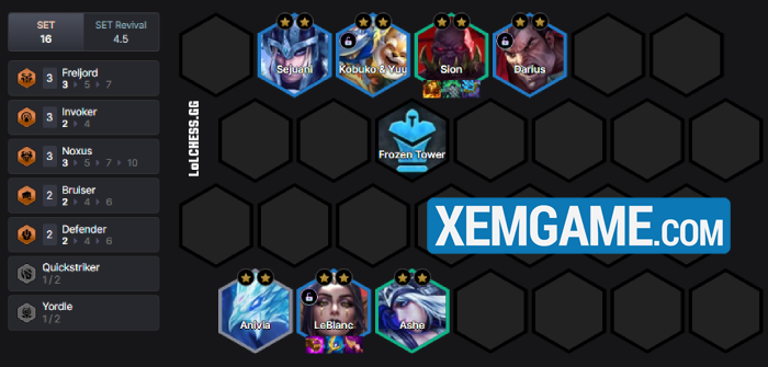 ĐTCL 16.5: Hướng dẫn đội hình Leblanc Frejlord reroll bản mới screenshot 6