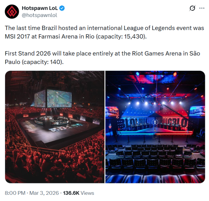 CEO Gen.G và cộng đồng “đùa cợt” về số lượng vé thấp đến đáng thương của First Stand 2026 screenshot 7 1