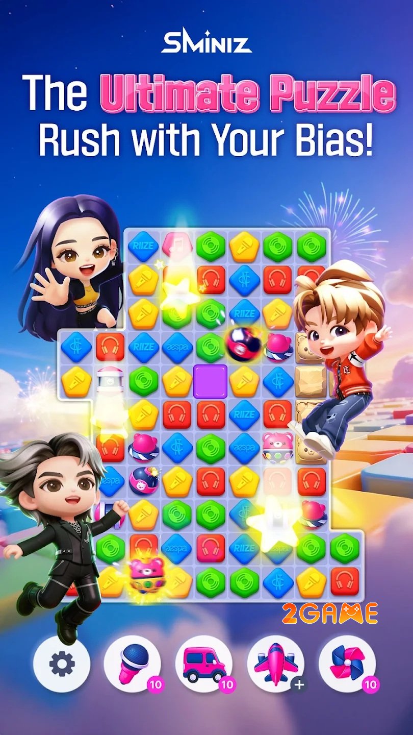 SMiniz – tựa game giải đố match-3 đầy cảm xúc cùng các nghệ sĩ SM Entertainment sminiz pre registration 1