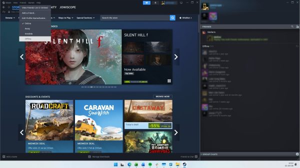 Steam bị tố vẫn chia sẻ trạng thái trực tuyến dù đã chuyển sang Offline 27 Steam bị tố vẫn chia sẻ trạng thái trực tuyến dù đã chuyển sang Offline steam set offline nhung van hien thi hoat dong xanbjpg
