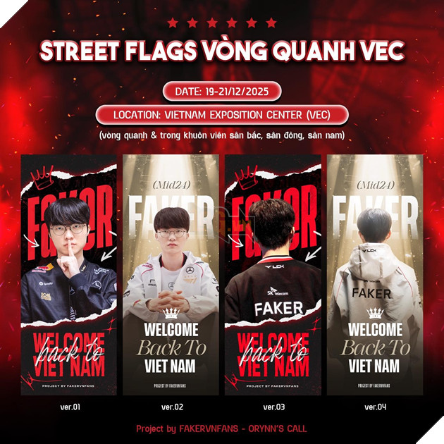 Hoạt động chào đón Faker trở lại Việt Nam của cộng đồng hâm mộ