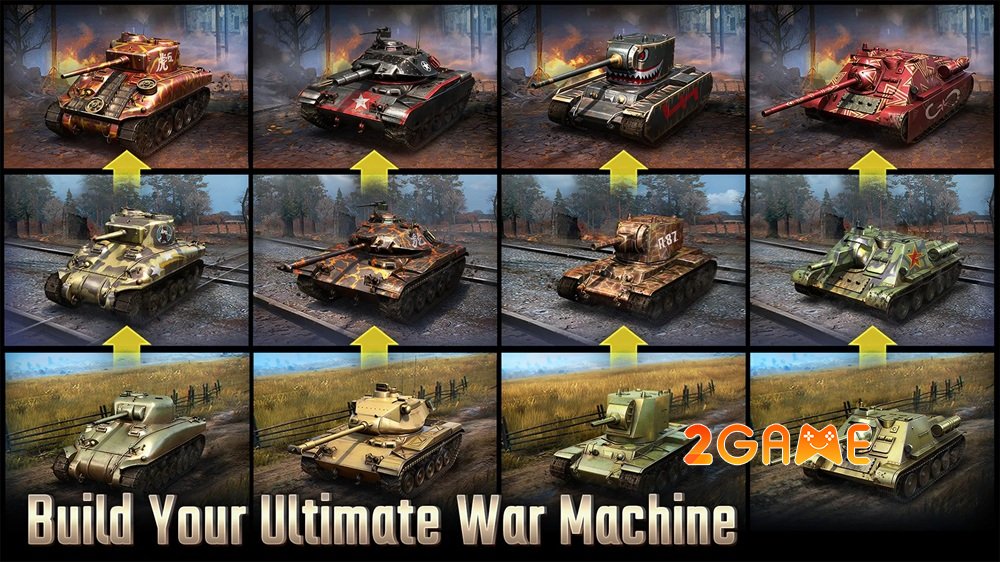 Tank Front: 15v15 Warfare – Thoả mãn mơ ước ngồi sau tay lái của những cỗ máy thép khổng lồ tankfront15v15warfare 3