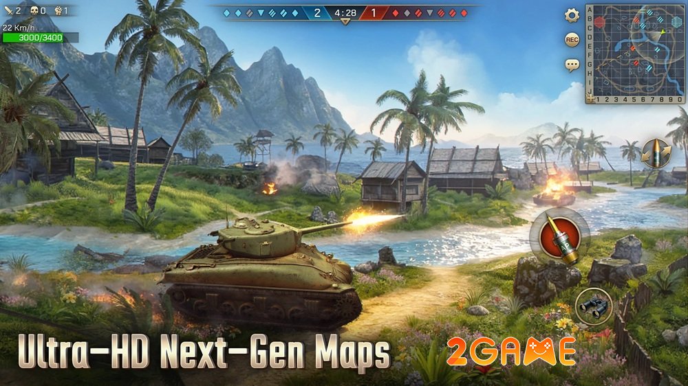 Tank Front: 15v15 Warfare – Thoả mãn mơ ước ngồi sau tay lái của những cỗ máy thép khổng lồ tankfront15v15warfare 4