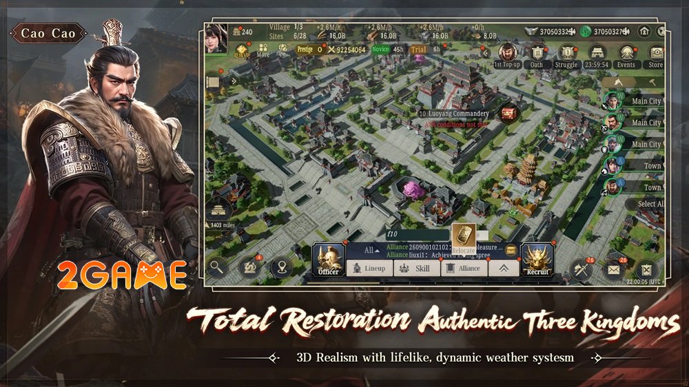 threekingdomsworldconquest-3 Three Kingdoms: World Conquest – Cuộc chinh phục thế giới Tam Quốc chân thực đang mở đăng ký trước toàn cầu threekingdomsworldconquest 3