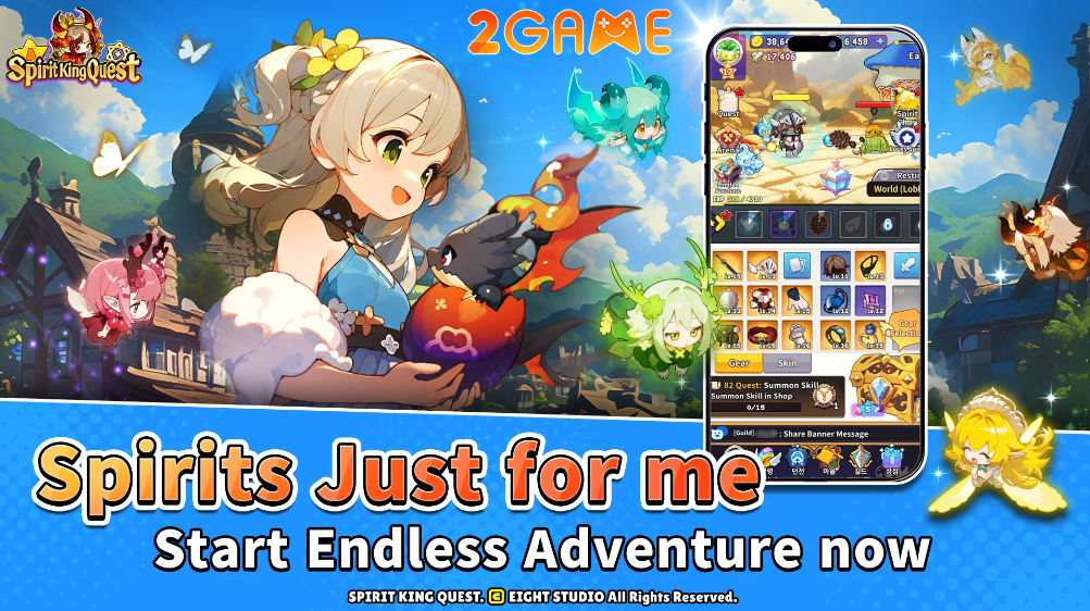 Spirit King Quest – Game Idle RPG “cute phô mai que” chính thức ra mắt tspop3qw image