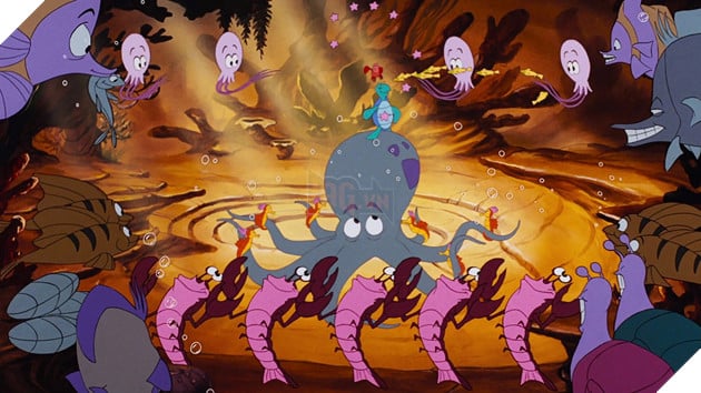 Hình ảnh nhạc phim Under the Sea trong phim hoạt hình The Little Mermaid.