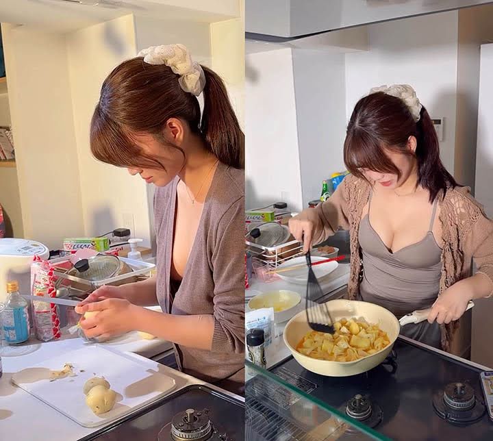 Làm clip nấu ăn, hot girl khiến cả trăm ngàn fan “xem không rời mắt”- Ảnh 4.