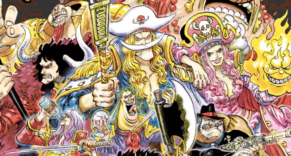 Bìa One Piece tập 114 quy tụ toàn huyền thoại God Valley nhưng lại Bìa One Piece tập 114 quy tụ toàn huyền thoại God Valley nhưng lại