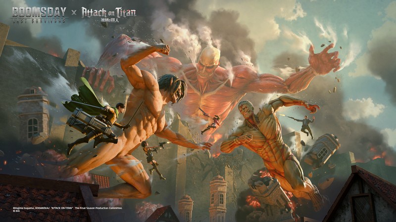 DOOMSDAY: LAST SURVIVORS bắt tay ATTACK ON TITAN – Cuộc chiến tận thế chưa từng có urmcoj0