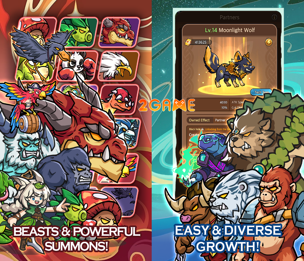 Hòa mình vào thiên nhiên trong game Druid Rising: Idle RPG uxswionx image 1