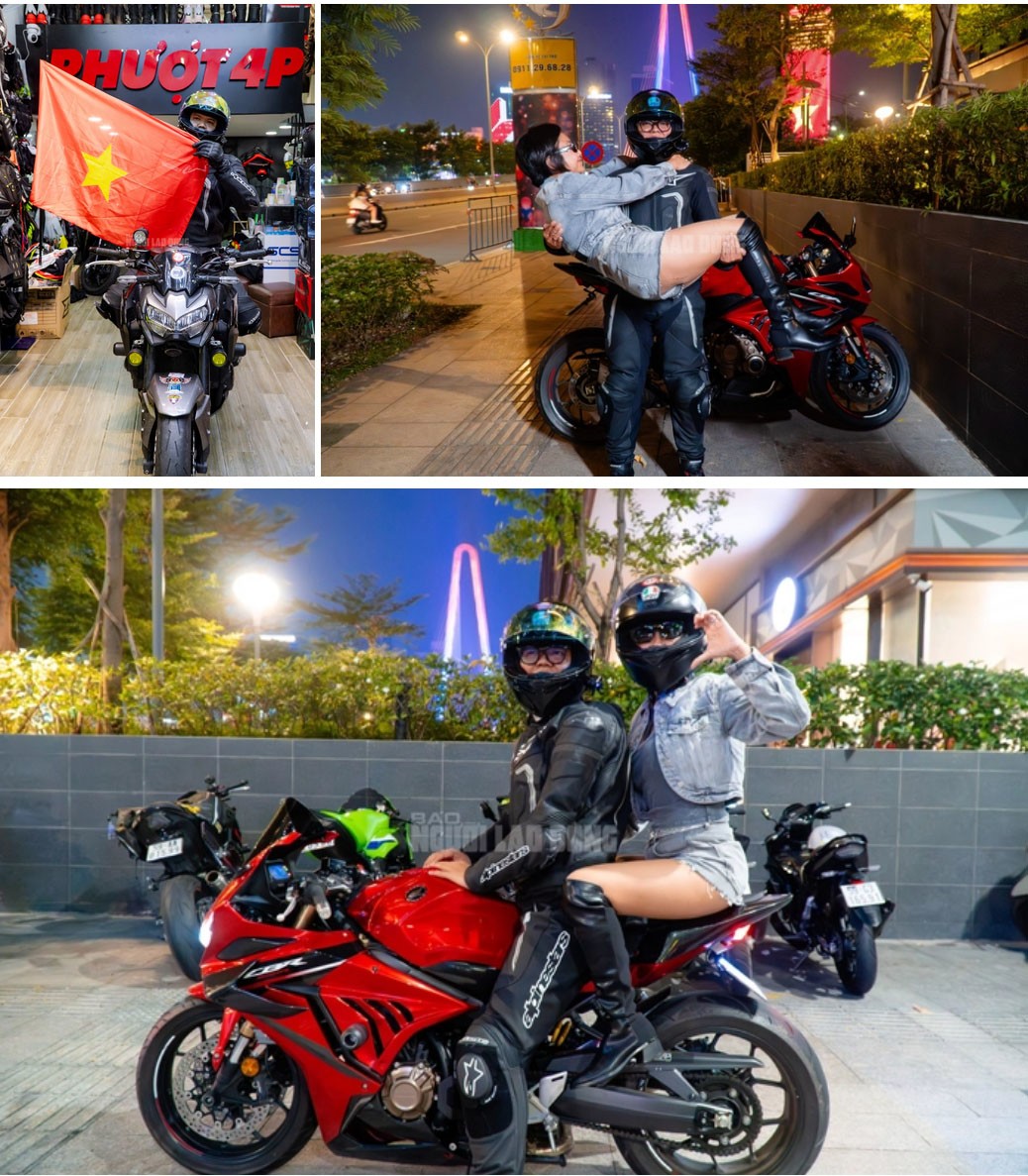 Anh Hồ Văn Trực cũng tham gia hỗ trợ quay trend mô tô với hy vọng quảng bá được cảnh đường phố và các tòa nhà hiện đại của Thành phố Hồ Chí Minh.