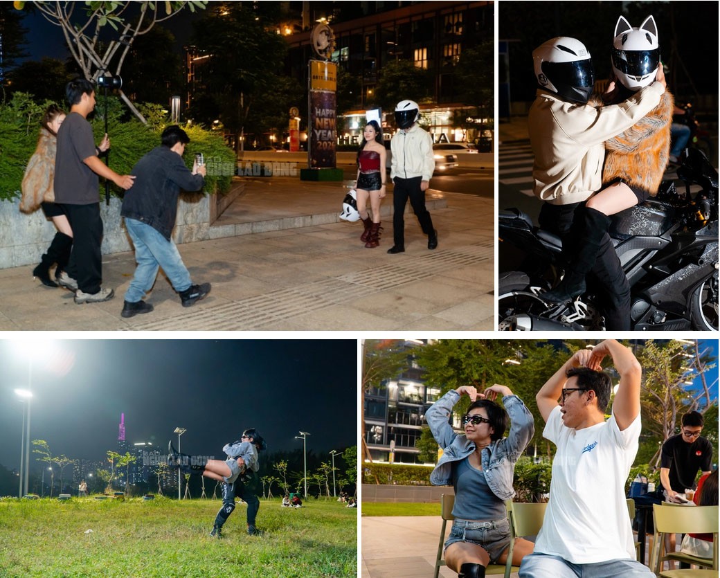 Khách hàng sẽ được hướng dẫn tỉ mỉ từ cách tạo dáng dưới đất đến lúc lên xe.