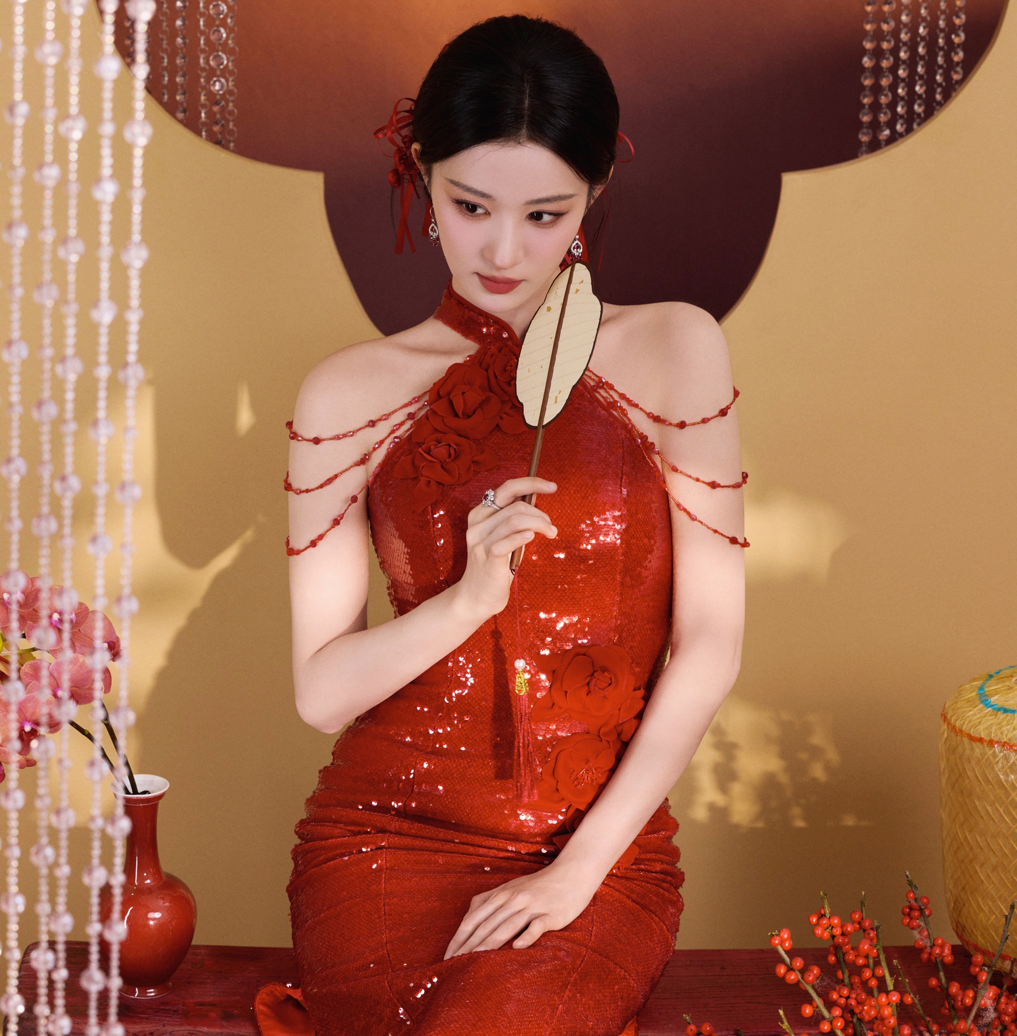 Mỹ nhân đẹp nhất đêm hội giao thừa 2026: Nhan sắc như bức tranh giang sơn gấm vóc, bảo sao ai gặp cũng yêu- Ảnh 12.