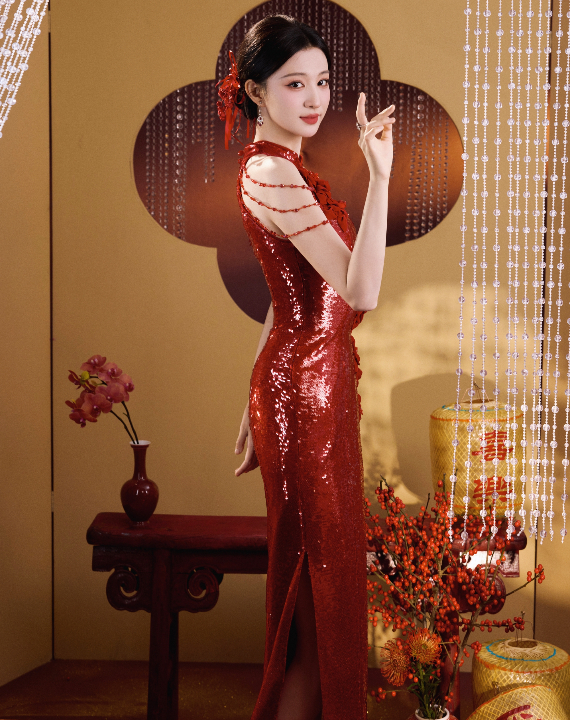 Mỹ nhân đẹp nhất đêm hội giao thừa 2026: Nhan sắc như bức tranh giang sơn gấm vóc, bảo sao ai gặp cũng yêu- Ảnh 10.