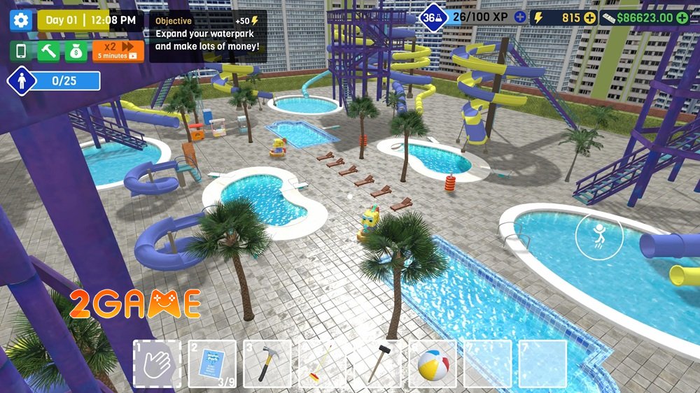 Waterpark Owner Simulator – Hãy Trở Thành Ông Chủ Công Viên Nước Điên Rồ Nhất! waterparkownersimulator 1