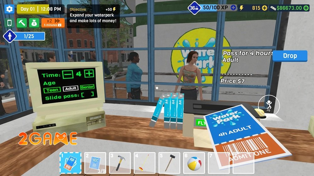 Waterpark Owner Simulator – Hãy Trở Thành Ông Chủ Công Viên Nước Điên Rồ Nhất! waterparkownersimulator 2