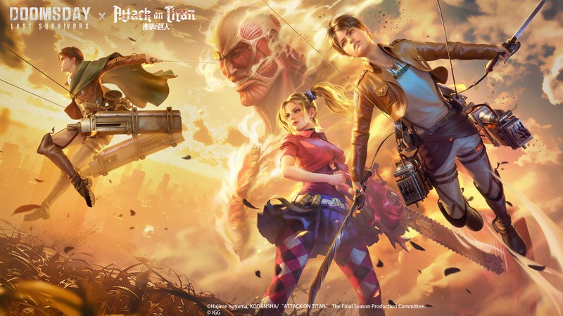 DOOMSDAY: LAST SURVIVORS bắt tay ATTACK ON TITAN – Cuộc chiến tận thế chưa từng có we3kred