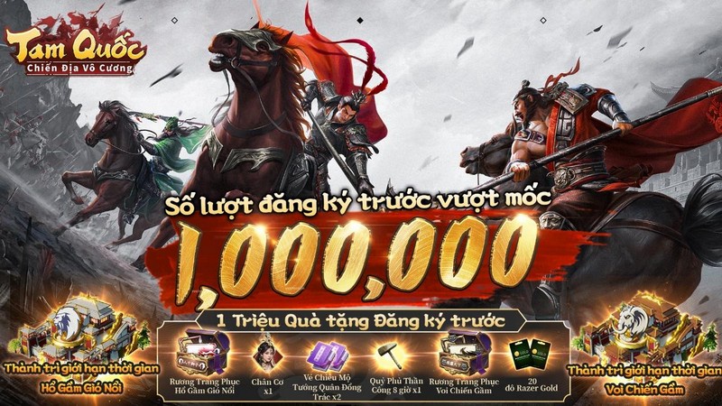 Tuyệt Phẩm SLG Tam Quốc: Chiến Địa Vô Cương chính thức mở Open Beta, khai chiến Giải Đấu 10 tỷ VNĐ zvweanr