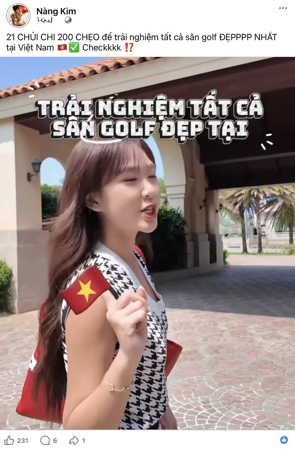 "Bỏ rơi" vợt Pickleball, Nàng Kim đổi "vibe", tuyên bố chi 200 triệu để checkin sân golf