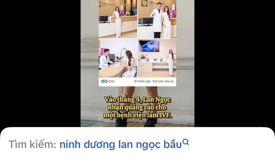 "Ninh Dương Lan Ngọc bầu" bất ngờ lên hot search
