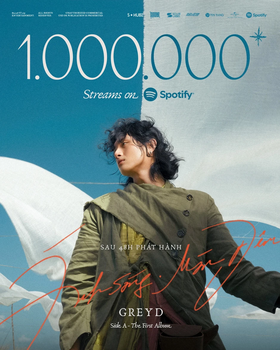 Album hot nhất Việt Nam hiện tại: GREY D đánh bại BTS, bao vây HIEUTHUHAI