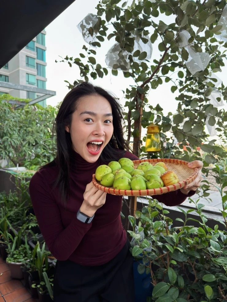 Ảnh sao 1/4: Diệp Bảo Ngọc khoe vườn sân thượng trong biệt thự 100 m2