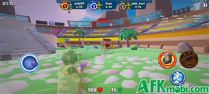 Arena Blast game hành động bắn súng góc nhìn thứ ba PvP
