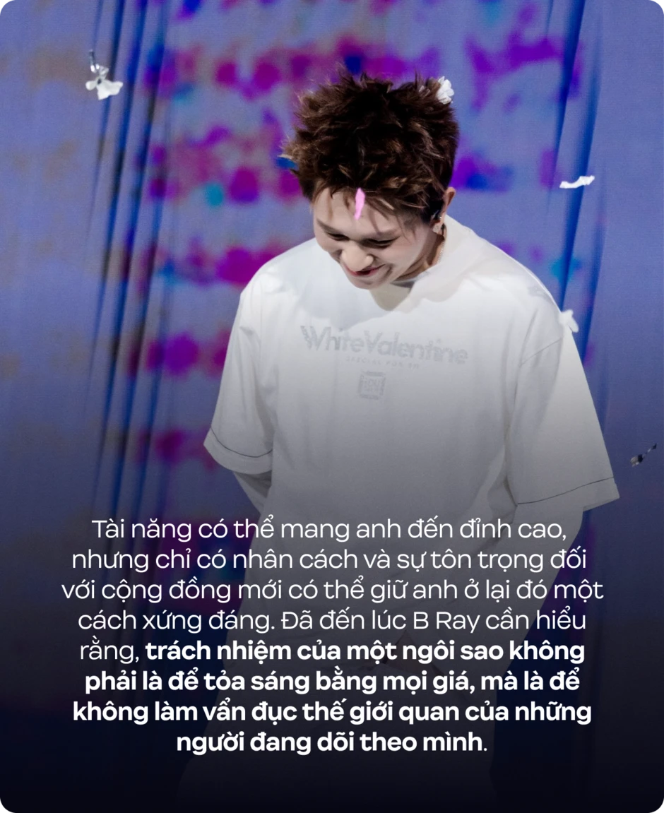 B Ray, đừng xin lỗi nữa, khán giả mệt rồi! B Ray, đừng xin lỗi nữa, khán giả mệt rồi!