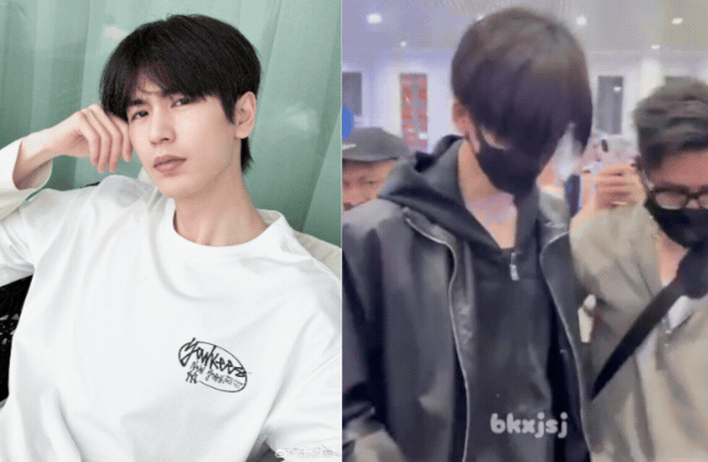 Báo động tình trạng của "tướng quân kem nền" Trương Lăng Hách: Mệt mỏi, cúi gằm mặt trong lần đầu lộ diện