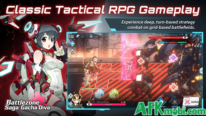 Battlezone Saga: Gacha Diva đưa bạn dẫn dắt các nữ chiến binh