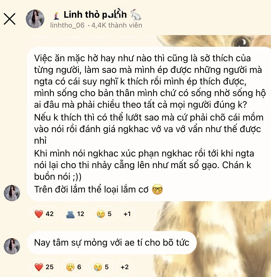 Bị mỉa mai chuyện váy áo, idol Linh Thỏ "var" trực diện, bảo vệ phong cách cá nhân