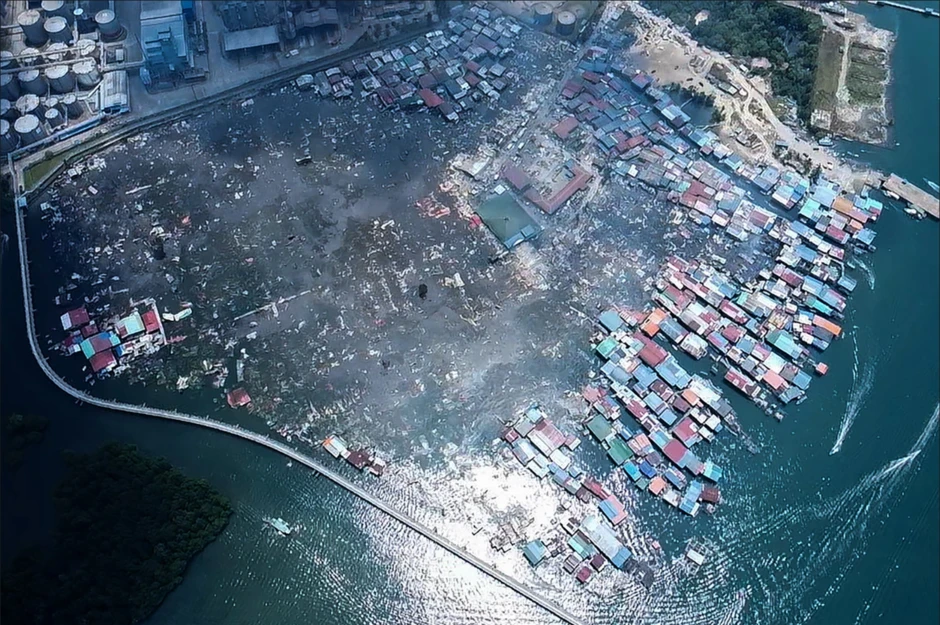 Biển lửa nuốt chửng 1.000 ngôi nhà trong đêm, cả làng bỗng chốc thành tro bụi!