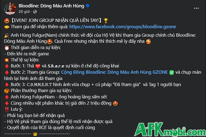 Bloodline: Dòng Máu Anh Hùng tổ chức Alpha Test từ 2 đến hết 6/4