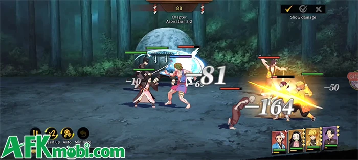 Breath of Ashes game đấu tướng chủ đề Thanh Gươm Diệt Quỷ