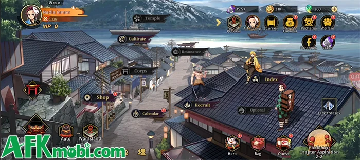 Breath of Ashes game đấu tướng chủ đề Thanh Gươm Diệt Quỷ