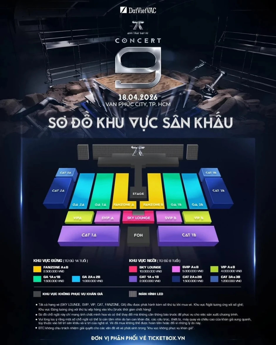 BTC Concert Anh Trai Say Hi lên tiếng về việc đổi seatmap nhưng không dập được sự bức xúc của fan BTC Concert Anh Trai Say Hi lên tiếng về việc đổi seatmap nhưng không dập được sự bức xúc của fan